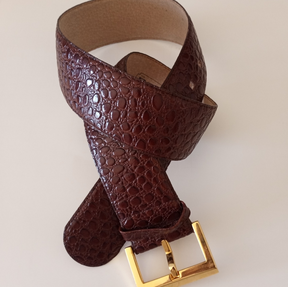 The Ritz Brown Leather belt